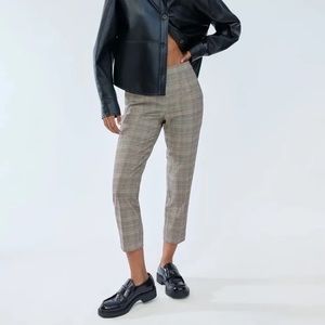 Aritzia Babaton Conan NWOT Dress Pant in Plaid